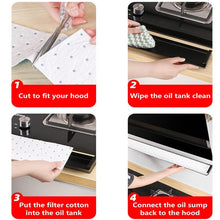 Load image into Gallery viewer, 10pcs /Pack Disposable Oil Groove Suction Paper for Cooker Hoods, 7x90cm Regular, 10x90cm Regular, 7x90cm Thickened, 10x90cm Thickened