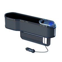 Load image into Gallery viewer, Digital Display Multifunctional Super Fast Charging Car Seat Gap Storage Box, Without Wireless Charging, With Wireless Charging