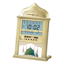 Load image into Gallery viewer, Desktop Perpetual Calendar Alarm Clock LCD Display Reminder Prayer Clock
