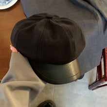 Load image into Gallery viewer, Women Beret Autumn Literary Retro Newsboy Hat Octagonal Girl Cap