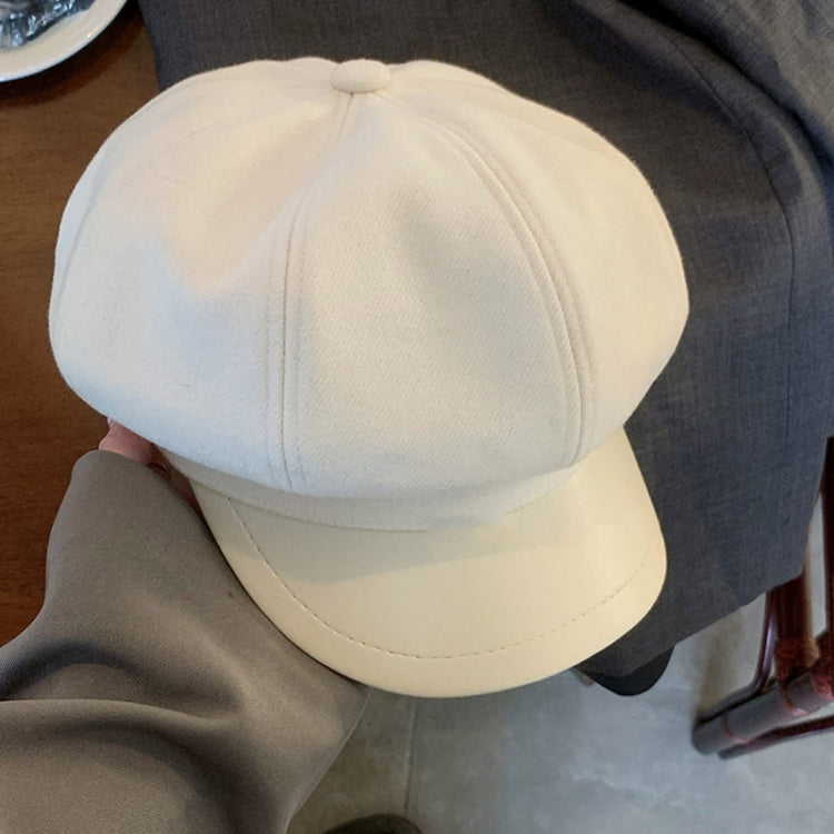 Women Beret Autumn Literary Retro Newsboy Hat Octagonal Girl Cap