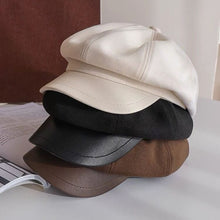 Load image into Gallery viewer, Women Beret Autumn Literary Retro Newsboy Hat Octagonal Girl Cap