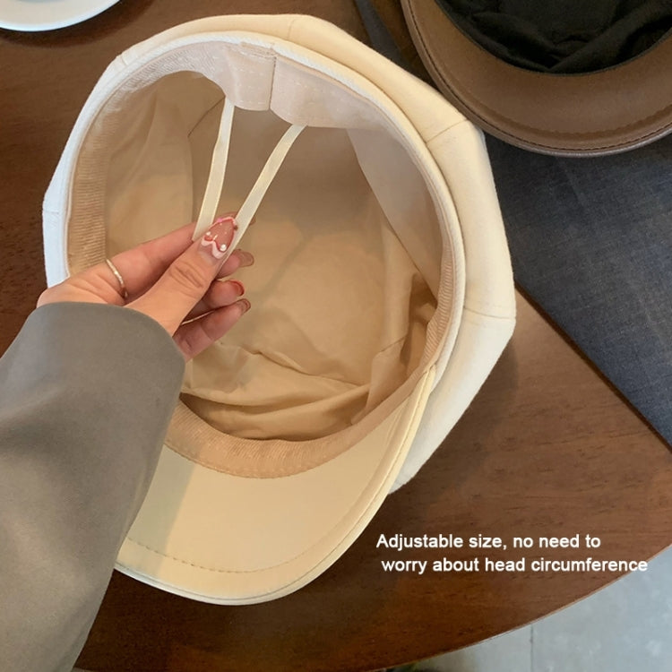 Women Beret Autumn Literary Retro Newsboy Hat Octagonal Girl Cap