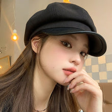 Load image into Gallery viewer, Women Beret Autumn Literary Retro Newsboy Hat Octagonal Girl Cap