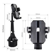 Load image into Gallery viewer, Car Center Console Water Cup Holder Adjustable Mobile Phone Holder