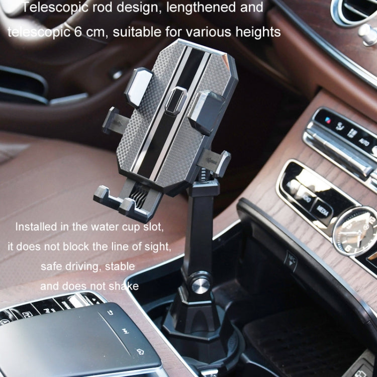 Car Center Console Water Cup Holder Adjustable Mobile Phone Holder