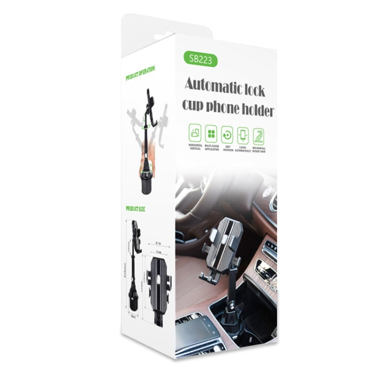 Car Center Console Water Cup Holder Adjustable Mobile Phone Holder