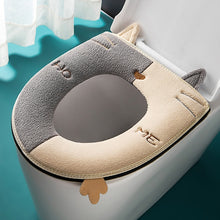 Load image into Gallery viewer, Universal Warm Toilet Seat Home Suede Toilet Cover