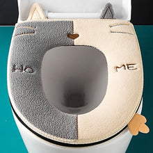 Load image into Gallery viewer, Universal Warm Toilet Seat Home Suede Toilet Cover