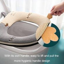 Load image into Gallery viewer, Universal Warm Toilet Seat Home Suede Toilet Cover