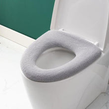 Load image into Gallery viewer, Universal Knitted Washable Toilet Pad Home Thickened Warm Toilet Cover, With Handle Pink, With Handle Gray, With Handle Blue, Flat Pink, Flat Gray, Flat Blue