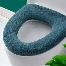 Load image into Gallery viewer, Universal Knitted Washable Toilet Pad Home Thickened Warm Toilet Cover, With Handle Pink, With Handle Gray, With Handle Blue, Flat Pink, Flat Gray, Flat Blue