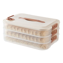 Load image into Gallery viewer, Dumpling Storage Box Food Grade Home Dumpling Frozen Fresh Case, 2 Layer With Cover, 3 Layer With Cover, 4 Layer With Cover