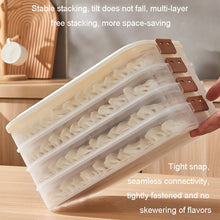 Load image into Gallery viewer, Dumpling Storage Box Food Grade Home Dumpling Frozen Fresh Case, 2 Layer With Cover, 3 Layer With Cover, 4 Layer With Cover