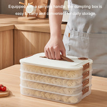 Load image into Gallery viewer, Dumpling Storage Box Food Grade Home Dumpling Frozen Fresh Case, 2 Layer With Cover, 3 Layer With Cover, 4 Layer With Cover
