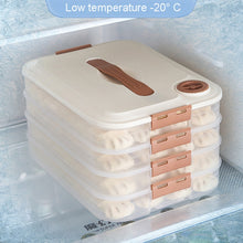 Load image into Gallery viewer, Dumpling Storage Box Food Grade Home Dumpling Frozen Fresh Case, 2 Layer With Cover, 3 Layer With Cover, 4 Layer With Cover