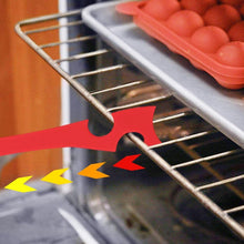 Load image into Gallery viewer, Kitchen Silicone Oven Rack Air Fryer Push Pull Tool with Longer Handle, Small 20 x 2.8cm, Large 28 x 3.8cm