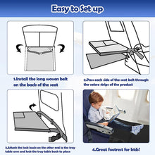 Load image into Gallery viewer, Kids Airplane Seat Extender Portable Travel Seat Cushion, 79 x 44cm