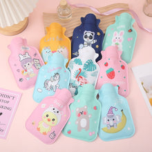 Load image into Gallery viewer, Cartoon Water Filled Hot Water Bag Mini High Density PVC Winter Warm Water Bag, Style and Color Random Delivery, Small 17x11cm, Large 14.5x21cm