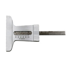 Load image into Gallery viewer, Stainless Steel Tire Tread Vernier Depth Gauge, 0-30mm, 0-50mm, 0-60mm