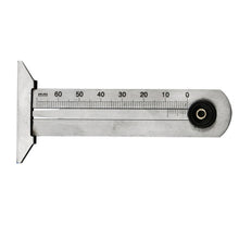 Load image into Gallery viewer, Stainless Steel Tire Tread Vernier Depth Gauge, 0-30mm, 0-50mm, 0-60mm