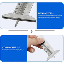 Load image into Gallery viewer, Stainless Steel Tire Tread Vernier Depth Gauge, 0-30mm, 0-50mm, 0-60mm