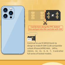 Load image into Gallery viewer, R-SIM18 CLUB Unlock Card Integrate TMSI / eSIM / ICCID / IPCC for iOS System, R-SIM18 CLUB