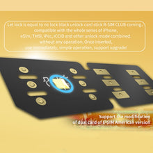 Load image into Gallery viewer, R-SIM18 CLUB Unlock Card Integrate TMSI / eSIM / ICCID / IPCC for iOS System, R-SIM18 CLUB
