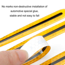 Load image into Gallery viewer, 8pcs/set Car Door Handle Rearview Mirror Safety Warning Protective Reflective Sticker, Red, Yellow, White, Blue, Fluorescent Green