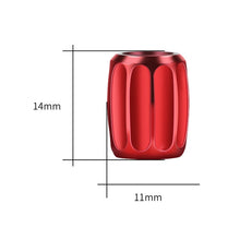 Load image into Gallery viewer, 4pcs/set Metal Anti-theft Tyre Core Valve Personalised Conversion Cap, Colorful, Titanium Black, Red, Silver