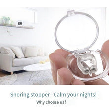 Load image into Gallery viewer, Magnetic Anti Snore Device Stop Snoring Nose Clip Sleeping Aid  Apnea Guard, 1pc