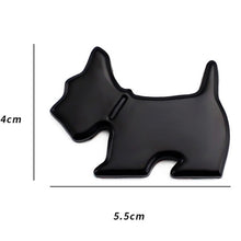 Load image into Gallery viewer, Cute Pet Dog Car Decal Puppy Metal Vehicle Emblem Decorative Stickers