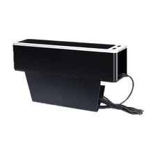 Load image into Gallery viewer, Car Seat Gap Storage Box with 2 USB Charging Port, Principal Driver Silver, Co-pilot Silver, Principal Driver Red, Co-pilot Red, Principal Driver Gray, Co-pilot Gray