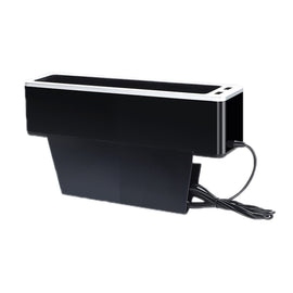 Car Seat Gap Storage Box with 2 USB Charging Port, Principal Driver Silver, Co-pilot Silver, Principal Driver Red, Co-pilot Red, Principal Driver Gray, Co-pilot Gray