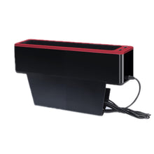 Load image into Gallery viewer, Car Seat Gap Storage Box with 2 USB Charging Port, Principal Driver Silver, Co-pilot Silver, Principal Driver Red, Co-pilot Red, Principal Driver Gray, Co-pilot Gray