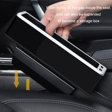 Load image into Gallery viewer, Car Seat Gap Storage Box with 2 USB Charging Port, Principal Driver Silver, Co-pilot Silver, Principal Driver Red, Co-pilot Red, Principal Driver Gray, Co-pilot Gray