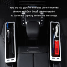 Load image into Gallery viewer, Car Seat Gap Storage Box with 2 USB Charging Port, Principal Driver Silver, Co-pilot Silver, Principal Driver Red, Co-pilot Red, Principal Driver Gray, Co-pilot Gray