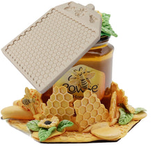 Load image into Gallery viewer, Honeycomb Block Textured Silicone Mold Bee Fondant Chocolate Cake Mold, Mk-2019 Light Gray, Mk-2340 Light Gray, Mk-2373 Pink, Mk-2373 Light Gray