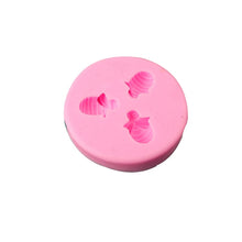 Load image into Gallery viewer, Little Bee Silicone Mold Fondant Chocolate Cake Mold, Mk-3171 Pink, Mk-3171 Light Gray, Mk-3172 Pink, Mk-3172 Light Gray