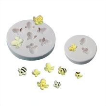 Load image into Gallery viewer, Little Bee Silicone Mold Fondant Chocolate Cake Mold, Mk-3171 Pink, Mk-3171 Light Gray, Mk-3172 Pink, Mk-3172 Light Gray
