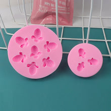 Load image into Gallery viewer, Little Bee Silicone Mold Fondant Chocolate Cake Mold, Mk-3171 Pink, Mk-3171 Light Gray, Mk-3172 Pink, Mk-3172 Light Gray