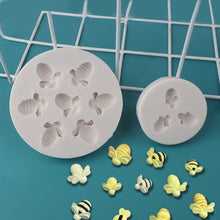 Load image into Gallery viewer, Little Bee Silicone Mold Fondant Chocolate Cake Mold, Mk-3171 Pink, Mk-3171 Light Gray, Mk-3172 Pink, Mk-3172 Light Gray
