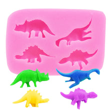 Load image into Gallery viewer, Dinosaur Silicone Mold Fondant Chocolate Cake Decoration Mold