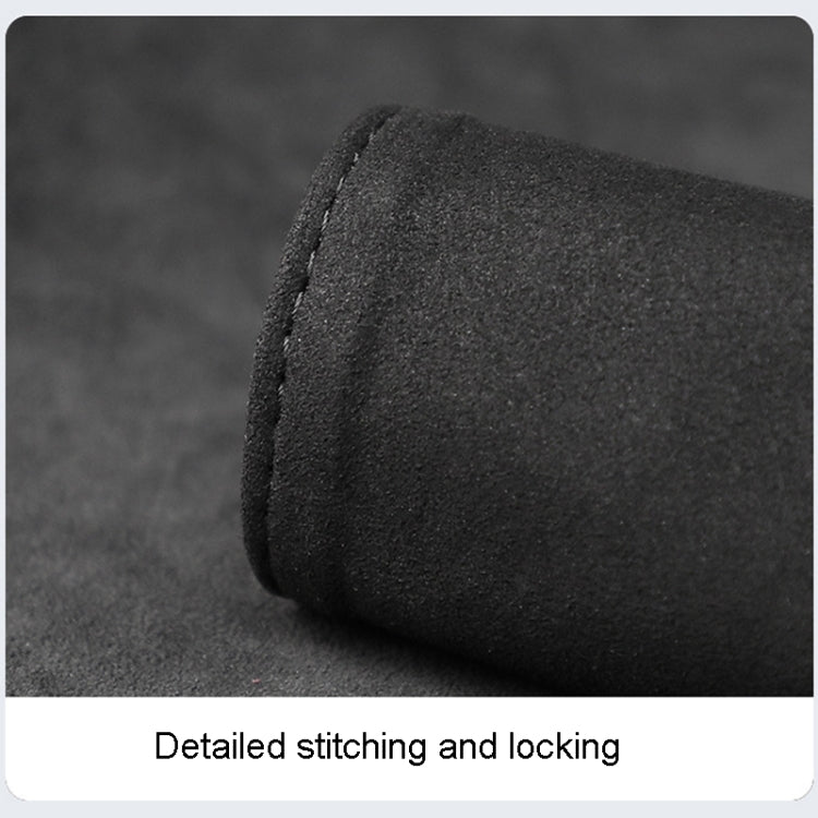 1pair Car Door Handle Decorative Anti-Scratch Cover Car Slippery Leather Inner Door Handle Protective Cover