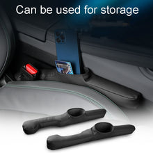 Load image into Gallery viewer, 1pair Car Seat Storage Organizer Seat Anti Leakage Seam Fillers, Storage Black, Storage Dark Coffee