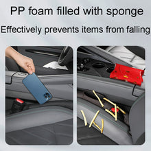 Load image into Gallery viewer, 1pair Car Seat Storage Organizer Seat Anti Leakage Seam Fillers, Storage Black, Storage Dark Coffee