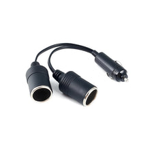 Load image into Gallery viewer, Copper Car Cigarette Lighter Extension 12/24V 10A General 1 Drag 2 Car Charging