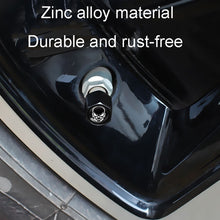Load image into Gallery viewer, 4pcs /Set Skeleton Metal Tire Valve Caps Automobile Modification Universal Valve Core Cover