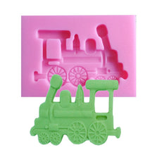 Load image into Gallery viewer, Classic Car Train Silicone Fondant Cake Mold Baking Decoration Tools