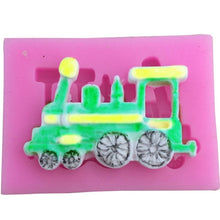 Load image into Gallery viewer, Classic Car Train Silicone Fondant Cake Mold Baking Decoration Tools